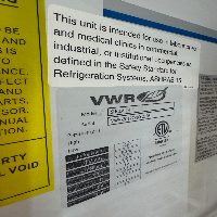 VWR Upright Refrigerator image 1